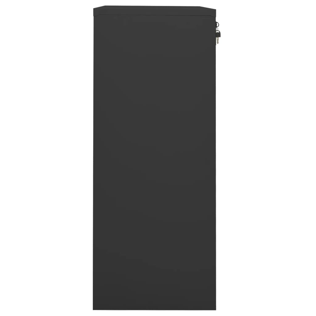 Office Cabinet Anthracite 90x40x102 cm Steel