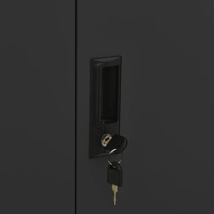 Office Cabinet Anthracite 90x40x102 cm Steel