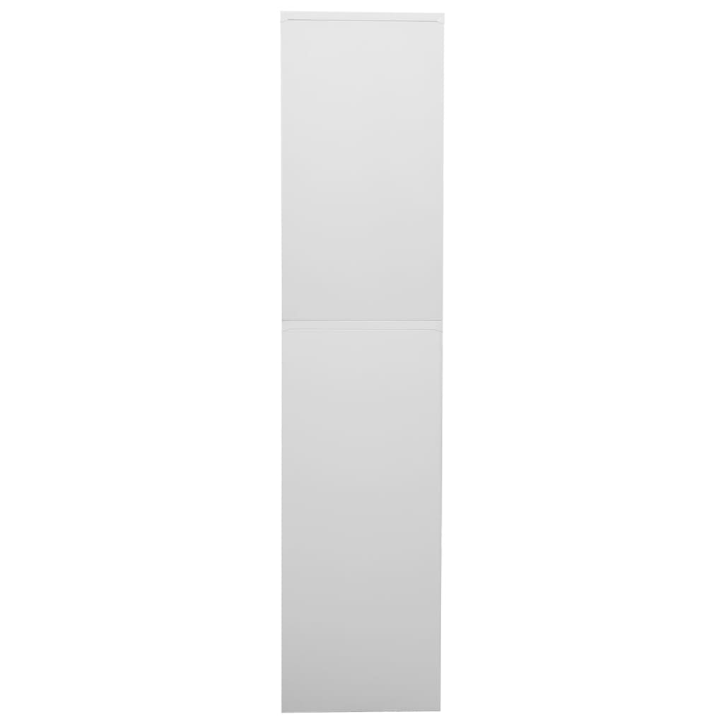 Office Cabinet Light Grey 90x40x180 cm Steel