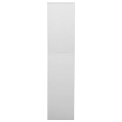 Office Cabinet Light Grey 90x40x180 cm Steel