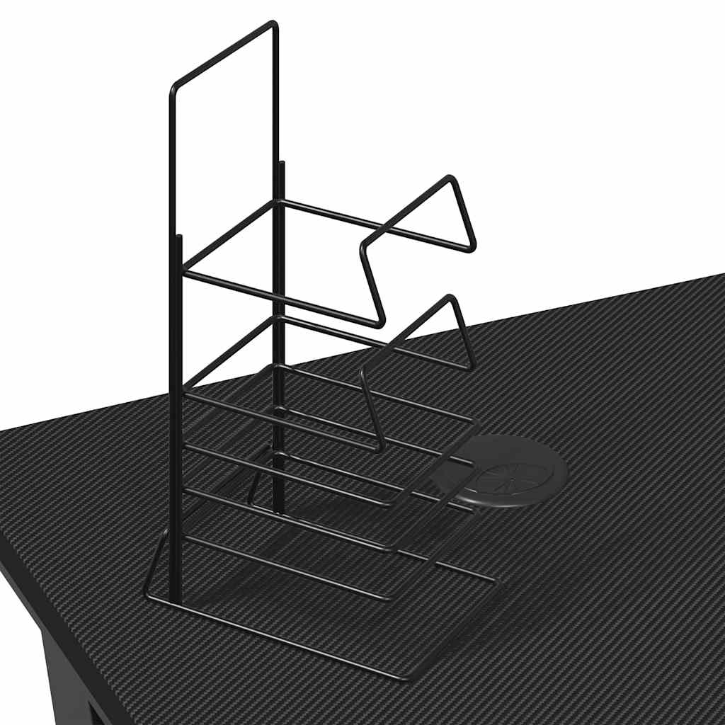 Gaming Desk with Y Shape Legs Black 90x60x75 cm