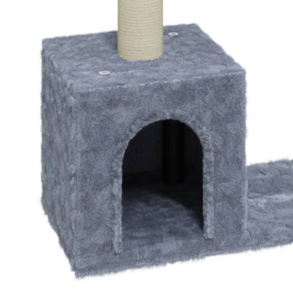 Cat Tree with Sisal Scratching Posts Light Grey 60 cm