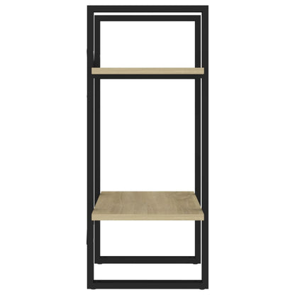 2-Tier Book Cabinet Sonoma Oak 40x30x70 cm Engineered Wood