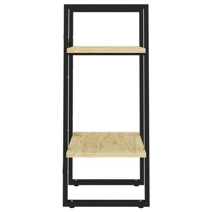 2-Tier Book Cabinet 40x30x70 cm Solid Pine Wood