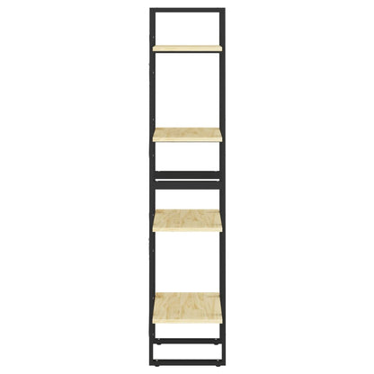 4-Tier Book Cabinet 40x30x140 cm Solid Pine Wood