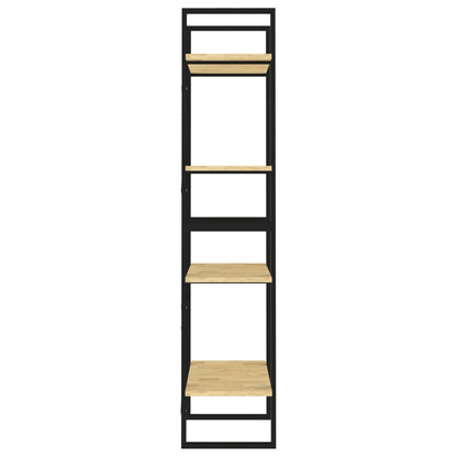 4-Tier Book Cabinet 60x30x140 cm Solid Pine Wood