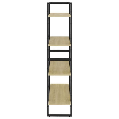 4-Tier Book Cabinet Sonoma Oak 80x30x140 cm Engineered Wood