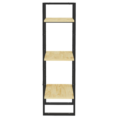 3-Tier Book Cabinet 40x30x105 cm Solid Pinewood