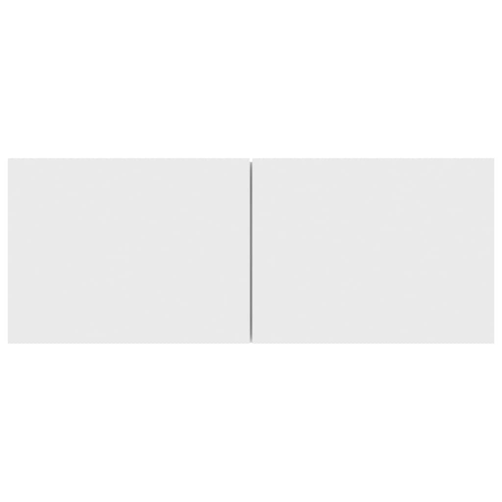 TV Cabinets 3 pcs White Engineered Wood