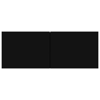 TV Cabinets 3 pcs Black Engineered Wood