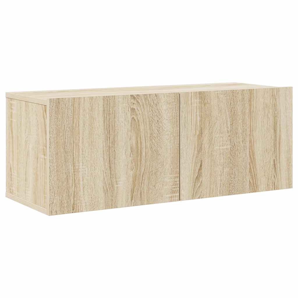 8 Piece TV Cabinet Set Sonoma Oak Engineered Wood