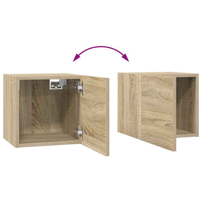 8 Piece TV Cabinet Set Sonoma Oak Engineered Wood