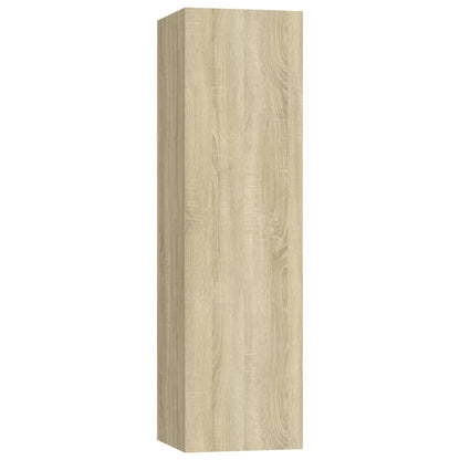 4 Piece TV Cabinet Set Sonoma Oak Engineered Wood