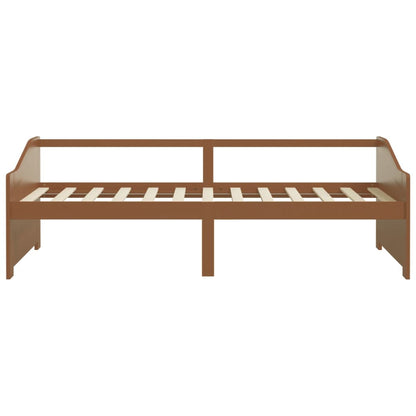 3-Seater Day Bed without Mattress Honey Brown 90x200cm