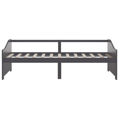 3-Seater Day Bed without Mattress Dark Grey 90x200cm