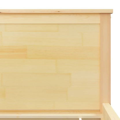 Bed Frame without Mattress Solid Wood Pine 90x200 cm