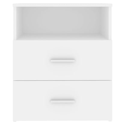 Bed Cabinet White 50x32x60 cm
