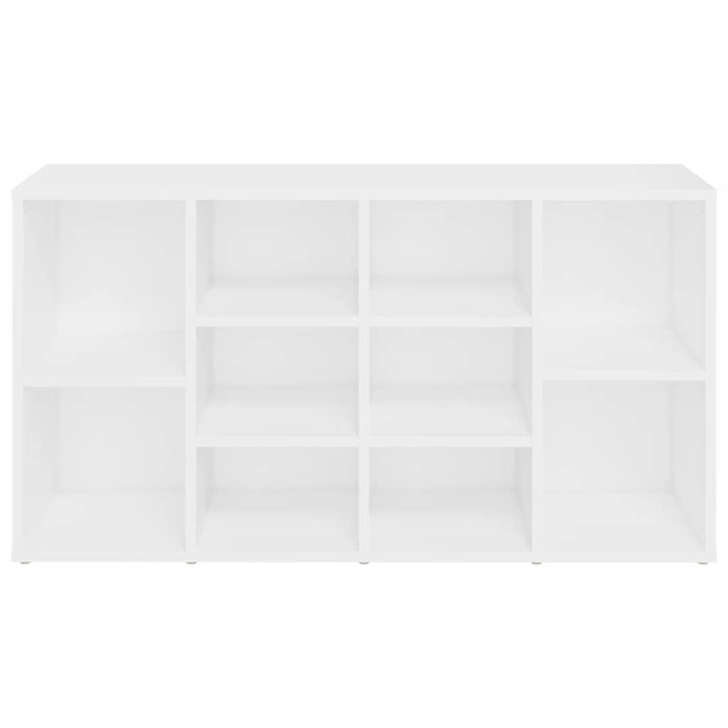 Shoe Bench White 103x30x55 cm Engineered Wood
