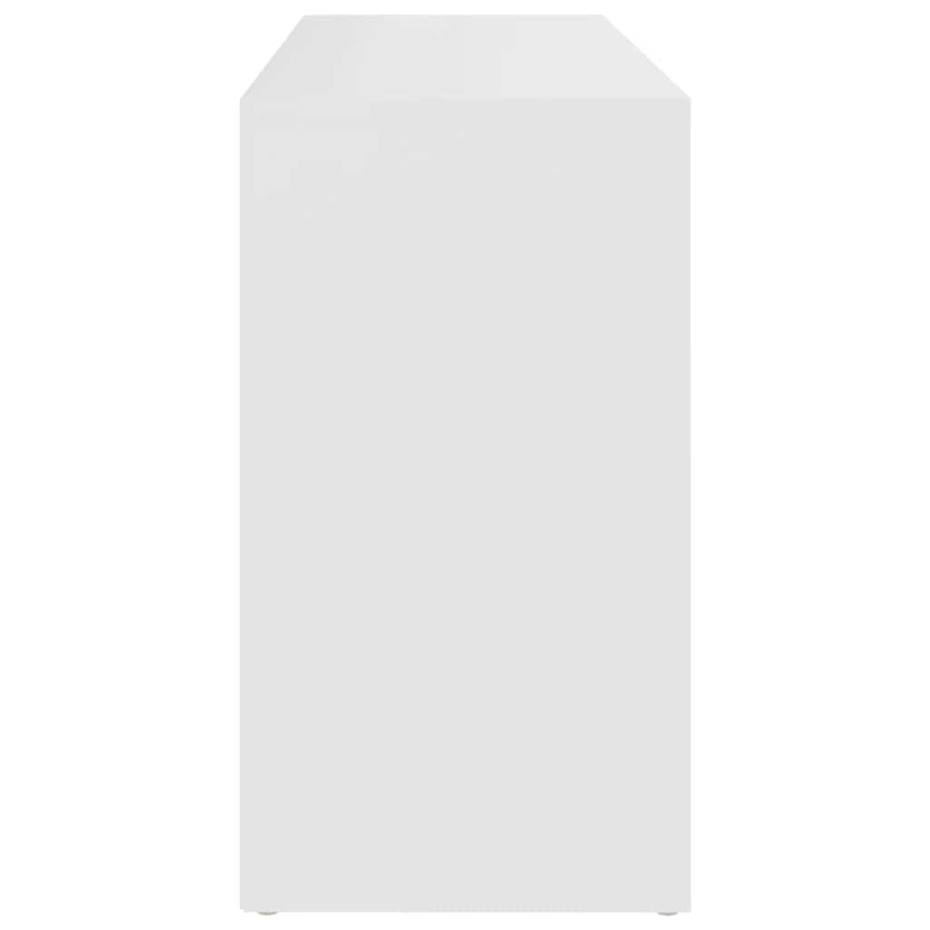 Shoe Bench White 103x30x55 cm Engineered Wood