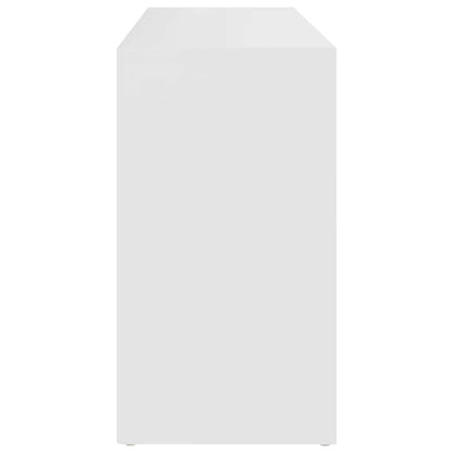 Shoe Bench White 103x30x55 cm Engineered Wood