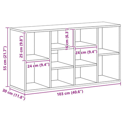 Shoe Bench White 103x30x55 cm Engineered Wood