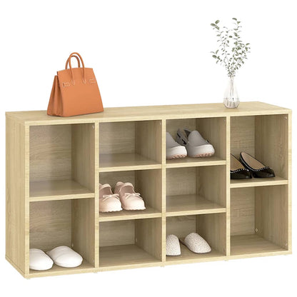 Shoe Bench Sonoma Oak 103x30x55 cm Engineered Wood