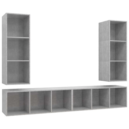 | Wall TV Cabinet | Wall-mounted 4 pcs 37 x 37 x 107.5 cm