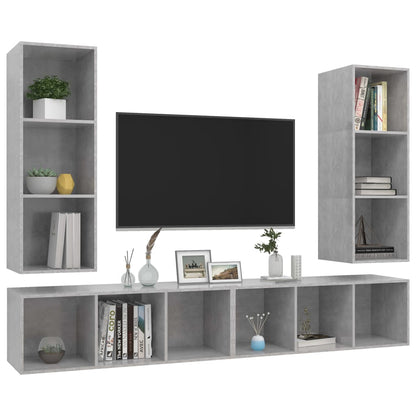 | Wall TV Cabinet | Wall-mounted 4 pcs 37 x 37 x 107.5 cm