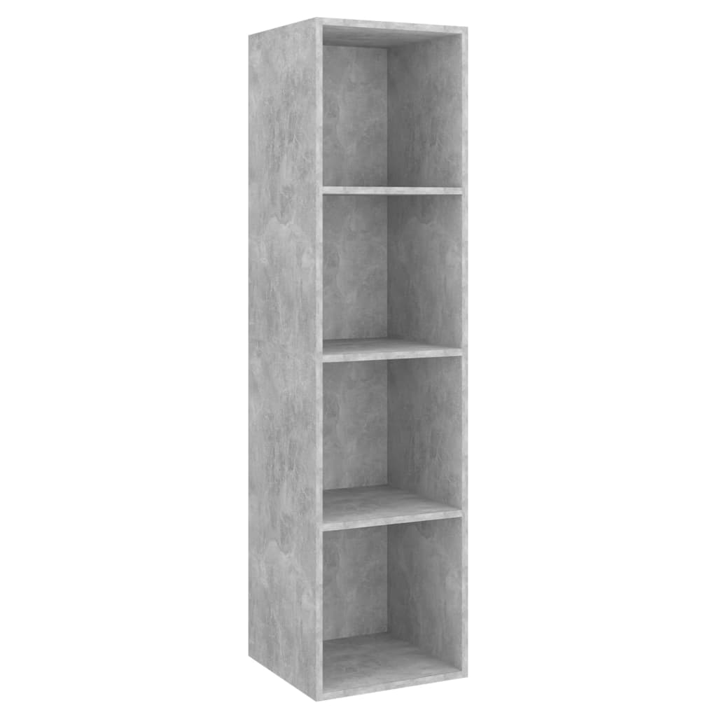Wall-mounted TV Cabinets 4 pcs Concrete Grey Engineered Wood