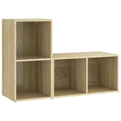 TV Cabinets 2 pcs Sonoma Oak 72x35x36.5 cm Engineered Wood