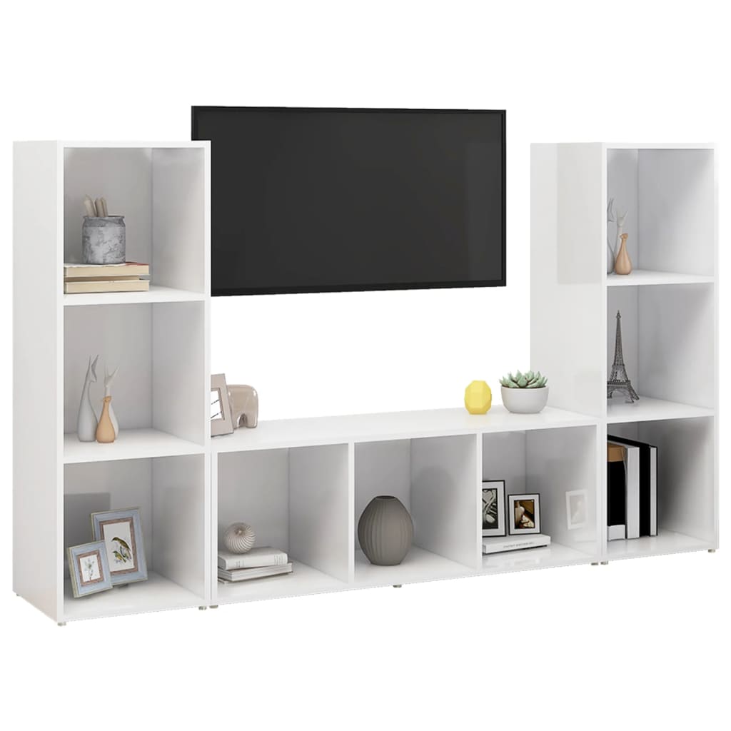 | TV Cabinet | 3 pcs 37 x 35 x 107.5 cm