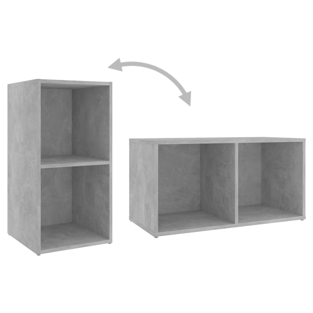 8 Piece TV Cabinet Set Concrete Grey Engineered Wood