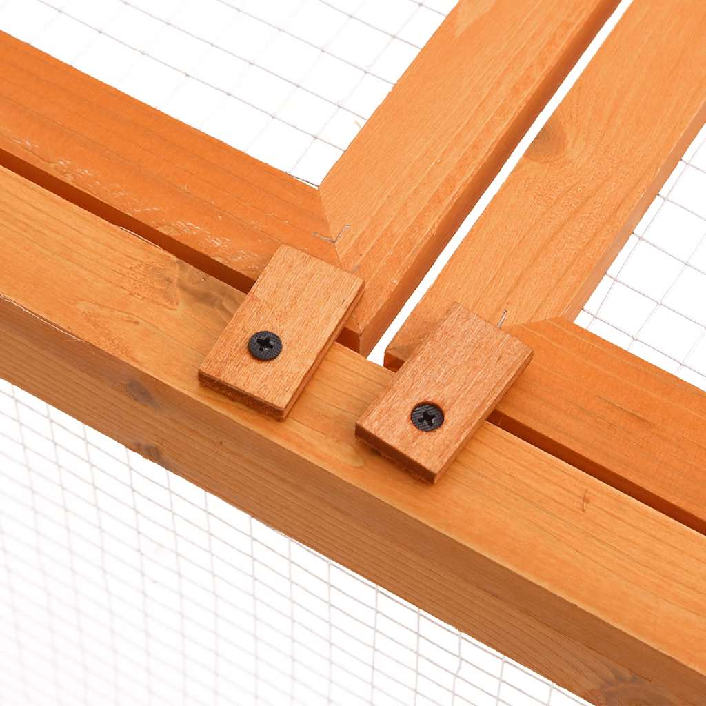 Garden Animal Cage 150x100x50 cm Solid Firwood