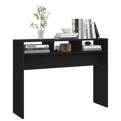 Console Table Black 105x30x80 cm Engineered Wood