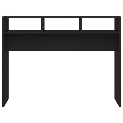 Console Table Black 105x30x80 cm Engineered Wood