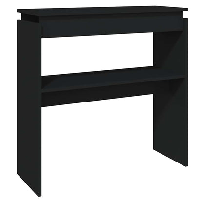 Console Table Black 80x30x80 cm Engineered Wood
