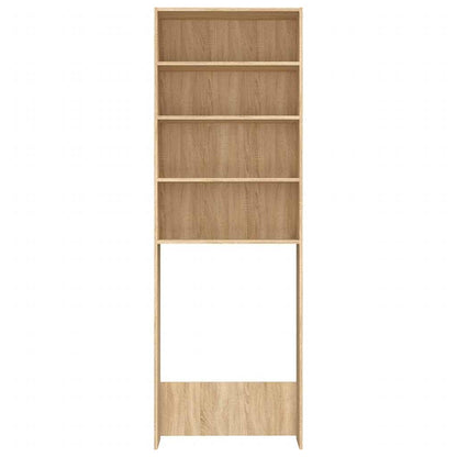 Washing Machine Cabinet Sonoma Oak 64x24x190 cm