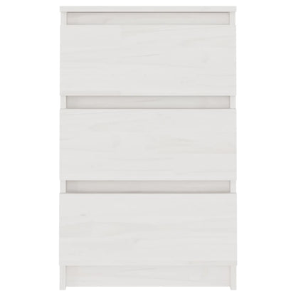Bedside Cabinets 2 pcs White 40x29.5x64 cm Solid Pine Wood