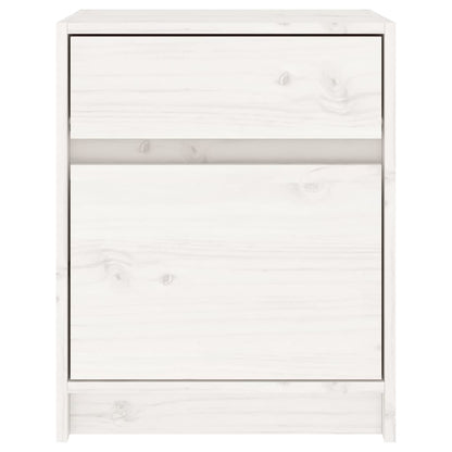 Bedside Cabinets 2 pcs White 40x31x50 cm Solid Pinewood