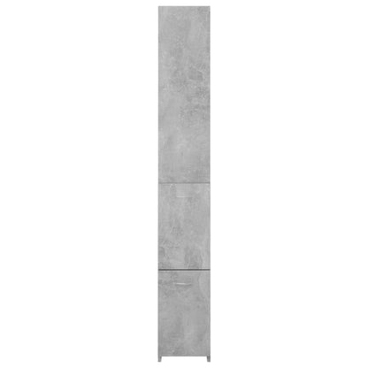Bathroom Cabinet Concrete Grey 25x26.5x170 cm Engineered Wood