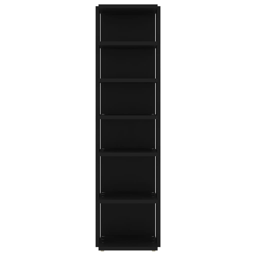 Shoe Cabinet Black 27.5x27x102 cm Engineered Wood
