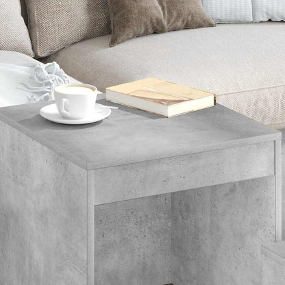 Nesting Tables 3 pcs Concrete Grey Engineered Wood