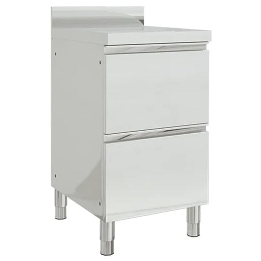 Commercial Kitchen Cabinet with 2 Drawers 50x60x96 cm