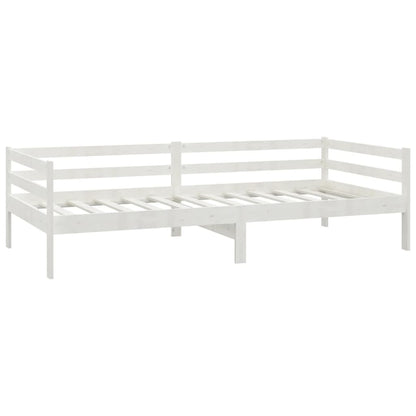 Day Bed without Mattress White Solid Wood Pine 90x200cm