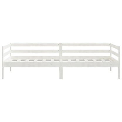 Day Bed without Mattress White Solid Wood Pine 90x200cm