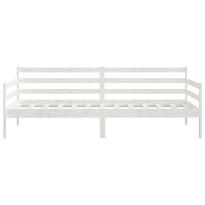 Day Bed without Mattress White Solid Wood Pine 90x200cm