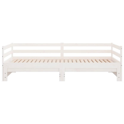 Pull-out Day Bed without Mattress White 2x(90x200)cm
