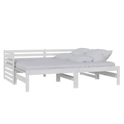 Pull-out Day Bed without Mattress White 2x(90x200)cm