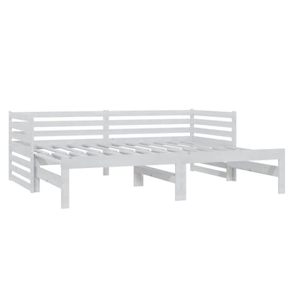Pull-out Day Bed without Mattress White 2x(90x200)cm