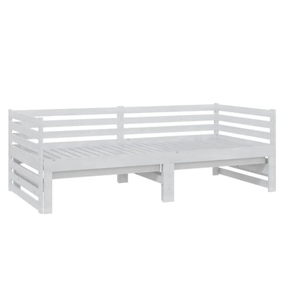 Pull-out Day Bed without Mattress White 2x(90x200)cm